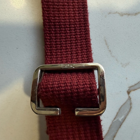 EUC! Longchamp Deep Red Crossbody Bag from the discontinued Planètes line - Picture 6 of 10